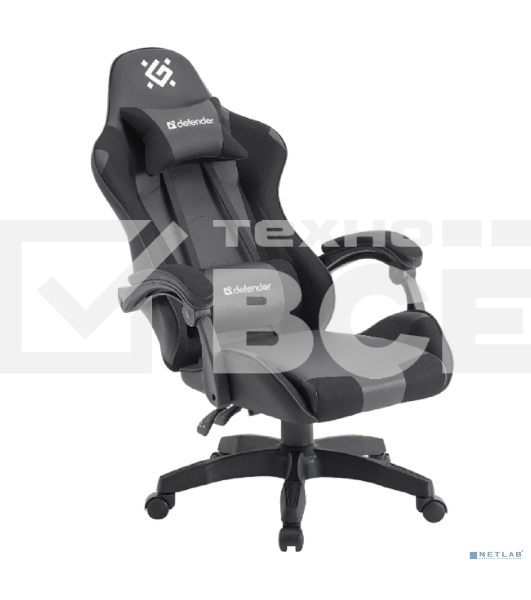 Кресло игровое Defender OKAS BLACK/GREY PU