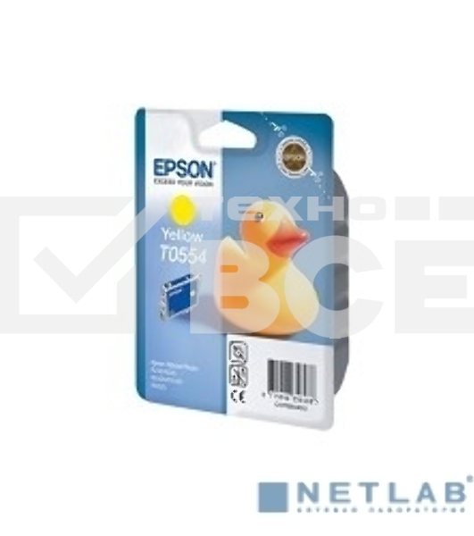 Картридж струйный Epson C13T05544010 желтый для Epson RX520/R240