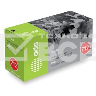 Картридж лазерный Cactus CS-C712S черный (1500 стр.) для Canon LBP-3010/LBP-3100