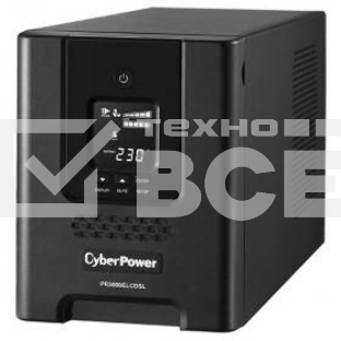 Источник бесперебойного питания CyberPower PR3000ELCDSL 3000VA/2700W USB/RJ11/45 (9 IEC)