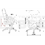 Кресло руководителя Бюрократ T-9908AXSN-AB черный, кожа, крестовина металл, фото4