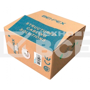 Кабель сетевой UTP 4 пары cat6 solid 0.55мм Cu 305м серый