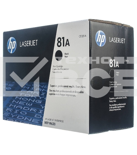 Тонер Картридж HP 81A CF281A черный для HP LJ Pro M630dn/f/h/z (10500стр.)