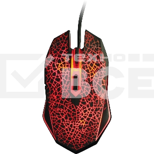 Мышь Qumo Solaris M10 + коврик, проводная, оптическая, 800/1200/1600/2200 dpi