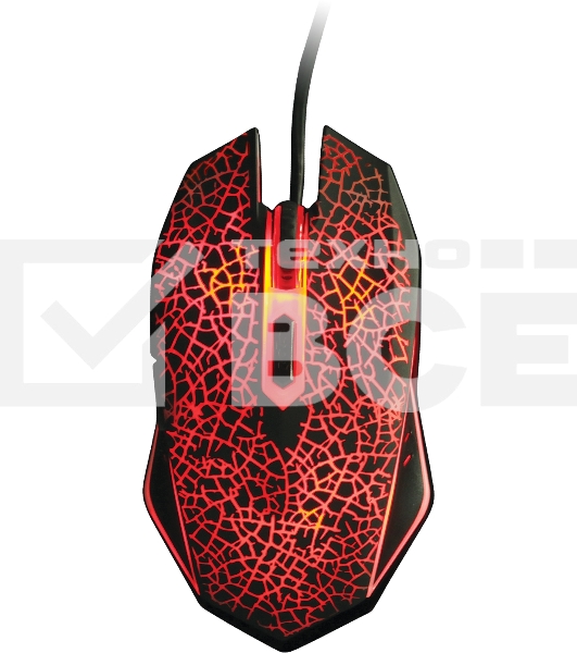 Мышь Qumo Solaris M10 + коврик, проводная, оптическая, 800/1200/1600/2200 dpi