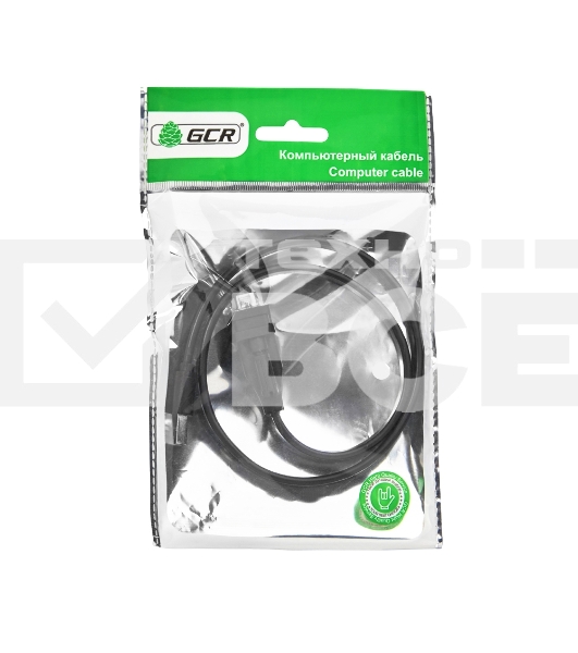 Конвертер-переходник Greenconnect 2.0m плоский, черный, 28/26 AWG, USB 2.0 AM / DB9 RS-232 PROF GCR-UOC5M-BCG-2.0m, чипсет PL2303RA