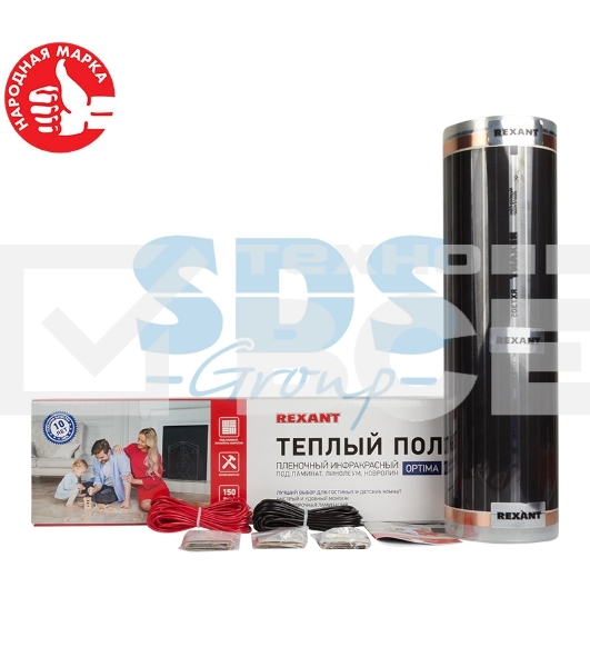 Пленочный теплый пол Rexant Optima 150 3 м²/0,5 х 6 м/450 Вт