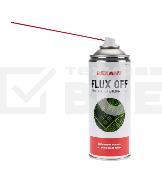 Очиститель печатных плат FLUX OFF, Rexant, 400 мл, аэрозоль