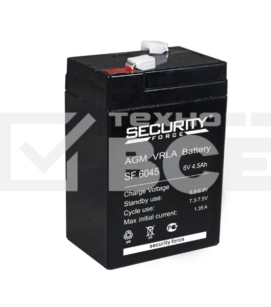 Батарея Delta Security Force SF 6045 (6V 4.5Ah)