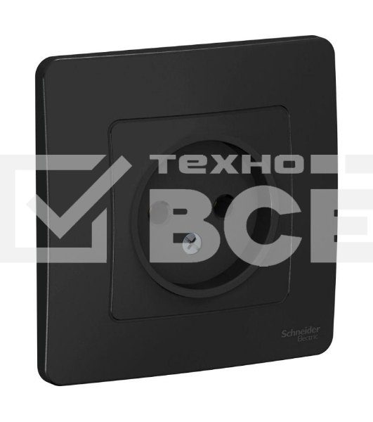 Розетка СП BLANCA 16А 250В без шторок без заземл. антрацит SchE BLNRS000016
