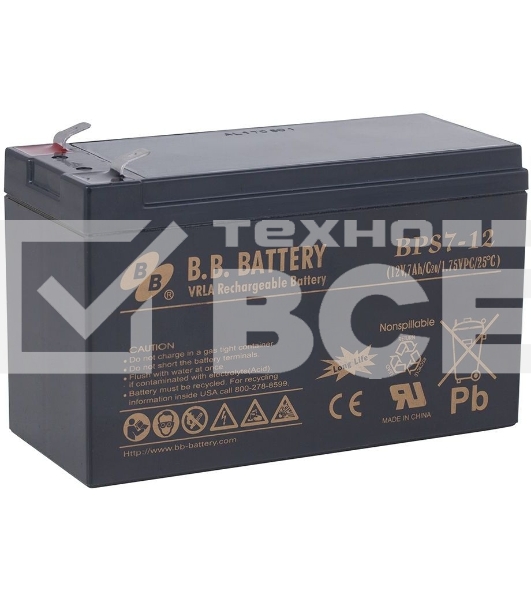 Батарея B.B.Battery BPS 7-12 (12V 7Ah)