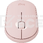 Мышь беспроводная Logitech Pebble M350 розовый, 1000 dpi, радиоканал, Bluetooth, USB, кнопки - 3, фото 1