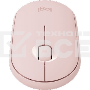 Мышь беспроводная Logitech Pebble M350 розовый, 1000 dpi, радиоканал, Bluetooth, USB, кнопки - 3