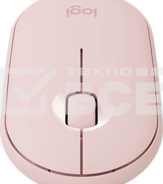 Мышь беспроводная Logitech Pebble M350 розовый, 1000 dpi, радиоканал, Bluetooth, USB, кнопки - 3