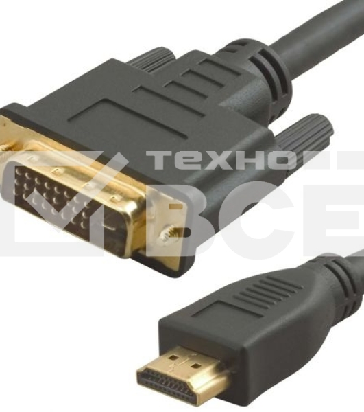 Кабель аудио-видео Lazco WH-141 HDMI (m)/DVI-D(m) 15м. Позолоченные контакты черный (WH-141(15M))