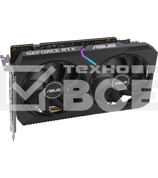 Видеокарта Asus DUAL-RTX3060-O12G-V2 LHR NVIDIA GeForce RTX 3060 12288Mb 192 GDDR6 1837/15000/HDMIx1/DPx3/HDCP Ret