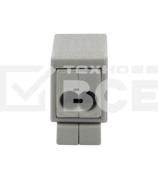 Строительно-монтажная клемма Rexant СМК 224 для светильника на 2 проводника 1.0-2.5/0.5-2.5 мм², белая (5 шт./уп.)