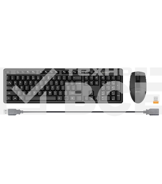 Клавиатура + мышь A4Tech 3330N клав:черный мышь:черный USB беспроводная Multimedia