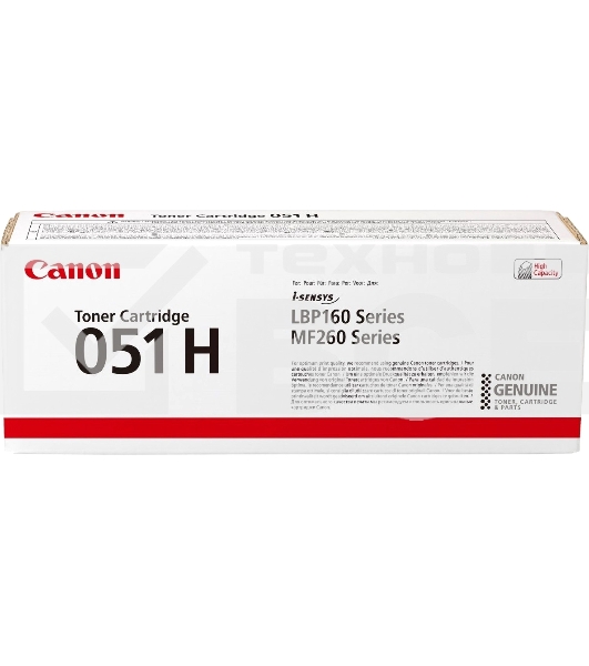 Картридж лазерный CANON 051H BK черный (4100 стр.) для CANON LBP162dw