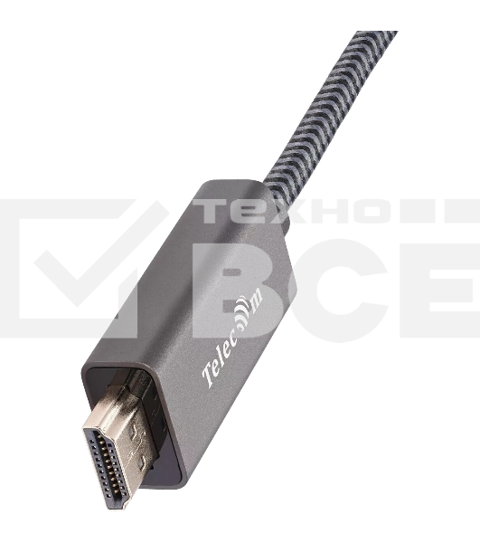 Кабель DisplayPort M-> HDMI M 4K@60Hz 1.8m Telecom,оплетка (TA561M-1.8M)