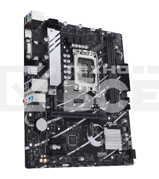 Материнская плата ASUS PRIME B760M-K D4, LGA 1700, Intel B760, 2xDDR4, 4xSATA, 2xM.2, 1xPCIe 4.0 x16, 2xPCIe x1, 1xHDMI, 1xVGA, 1x 2.5Gb LAN, 2xUSB-A 3.2 Gen 1, 2xUSB-A 2.0, 3x3.5 мм, 7.1, mATX