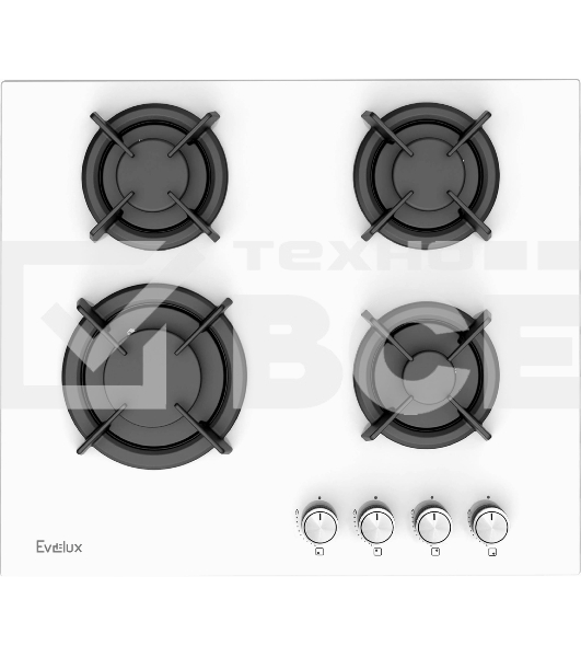 Газовая варочная панель EveluxHEG 605 WG