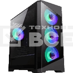 Компьютерный корпус mATX, без блока питания Gamemax Destroyer TGB mATX case, black, w/o psu, w/1xUSB3.0+2xUSB2.0, Combo Audio, w/3x12cm ARGB front fan (1xFN-12A-M6I, 2xFN-12A-S6I), w/1x12cm ARGB rear fan (FN, фото11
