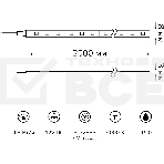 Лента светодиодная Basic Gauss 12V 4,8W/m 312lm/m 4000K IP20 LED 2m 1/100, фото 1