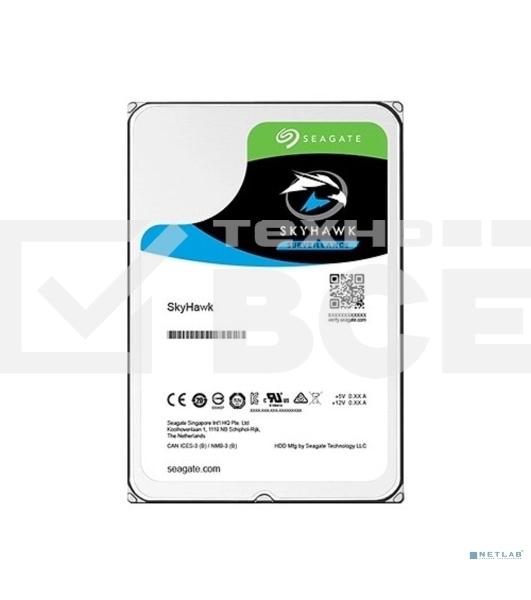 Жесткий диск Seagate 6TB 5400rpm SATA 6GB/S 256MB ST6000VX001 Seagate SkyHawk