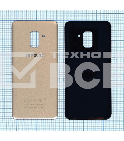 Задняя крышка для Samsung Galaxy A8 (2018) SM-A530F золотая