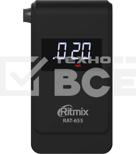 Алкотестер Ritmix RAT-655 электрохимический черный