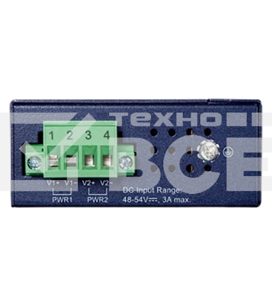 Коммутатор PLANET IGS-504PT IP30 Compact size 4-Port 10/100/1000T 802.3at PoE + 1-Port 10/100/1000T Gigabit Ethernet Switch (-40~75 degrees C, dual 48~54V DC)