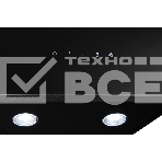 Наклонная вытяжка Monsher AMIENS 50 Noir, ширина 50 см, отвод/рециркуляция, 700 м3/час, сенсорное управление, 3 скорости, светодиодное освещение 2*1 Вт, металлические жироулавливающие фильтры, угольный фильтр KM 101 (опция), цвет: чёрный ПРОМО, фото 1