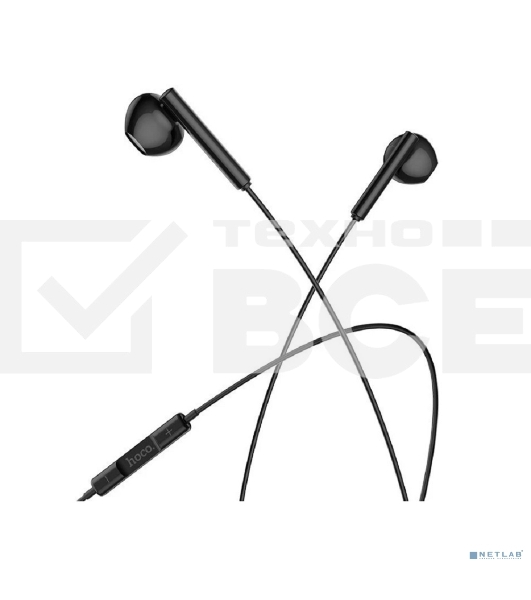 Проводные наушники Hoco M64 черный, внутриканальные, Jack 3.5 мм