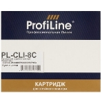 Картридж струйный ProfiLine PL-CLI-8C для принтеров Canon Pixma iP3300/iP6600D/MP950 с чипом Cyan водн, фото3
