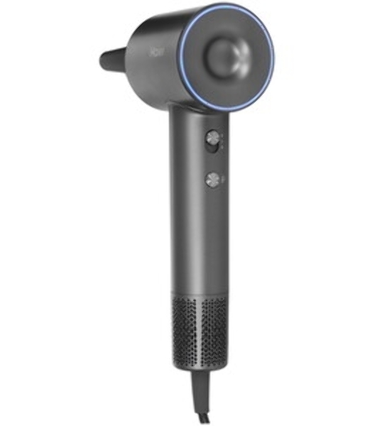 Фен Haier HHD-603 графитовый, 1600 Вт, компактный, ионизация