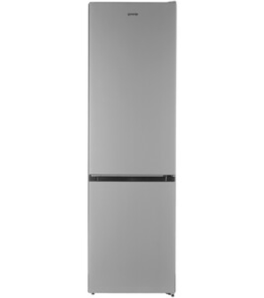 Холодильник Gorenje NRK6201ES4 серебристый двухкамерный 235/96 л морозилка снизу, No Frost