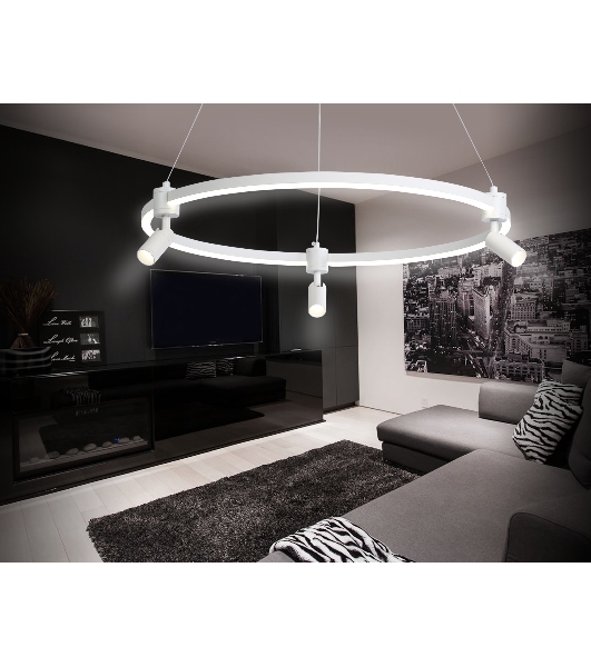 Светильник Ambrella light FL5292/1+3 WH белый 54W 3000K/4200K/6400K+4200K D600*1200 (ПДУ ИК)