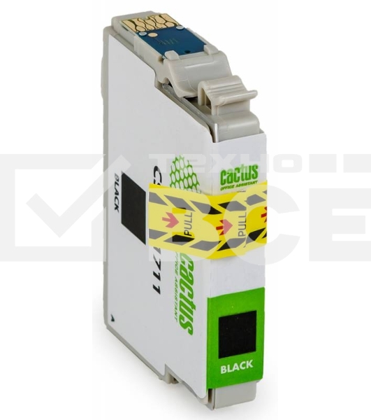 Картридж струйный Cactus CS-EPT1711 черный (14,6 мл) для Epson Expression Home XP-33/103/203/207/303/306/403/406