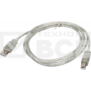 Кабель USB2.0 Ningbo USB A (m)/USB B (m) 1.8м прозрачный