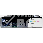 Картридж лазерный комплект HP CF341A голубой/пурпурный/желтый для LJ CP1025 3 х 1000 стр, фото5