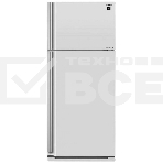 Холодильник Sharp SJ-XE59PMWH белый жемчуг двухкамерный 430/148 л морозилка сверху, фото2