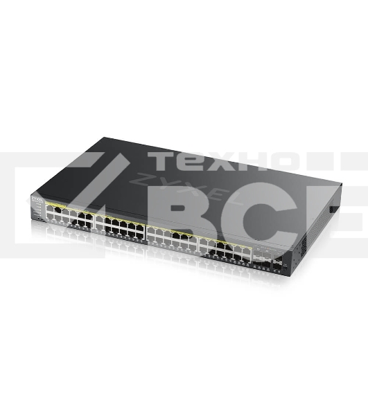 Гибридный L2 коммутатор PoE+ Zyxel NebulaFlex Pro GS2220-50HP, rack 19