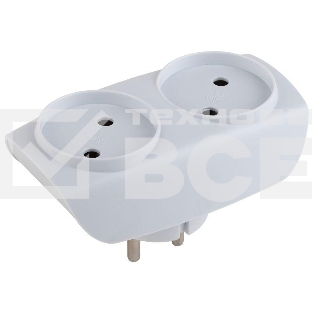Разветвитель ЭРА C0045520 SP-2-W белый 2гн, без заземл