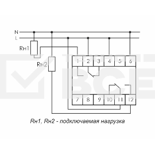 Реле времени PCU-507 (многофункц. два независимых вр. 1 мод. 230В 2х8А 2P IP20 монтаж на DIN-рейке) F&F EA02.001.022
