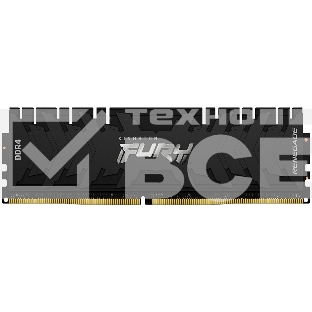 Оперативная память Kingston Fury Renegade, DDR4, 8GB (1x8GB), 3600MHz, CL16, с радиатором, черный