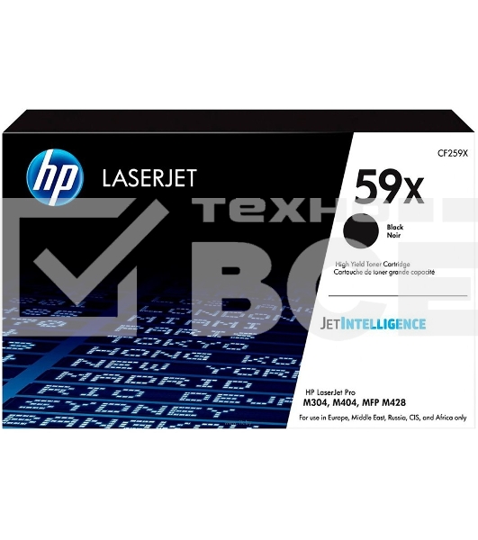Картридж лазерный HP 59X черный для LJ M304/M404/MFP M428 10000 стр