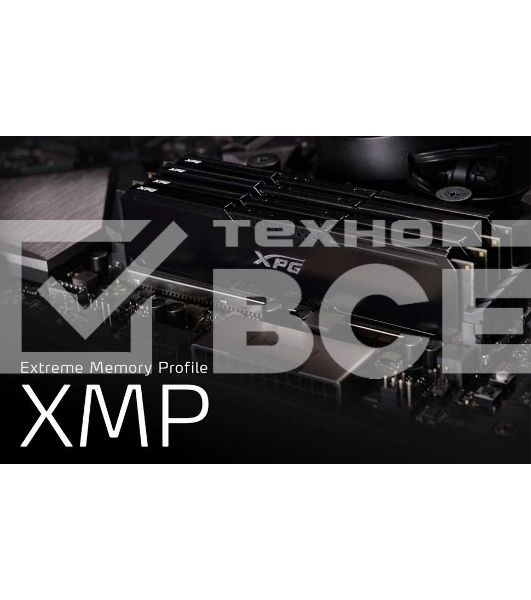 Оперативная память XPG Gammix D20, 32GB (2x16GB), DDR4, 3600MHz, CL18, UDIMM, с радиатором, черный