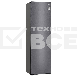 Холодильник LG GA-B509CLCL графитовый двухкамерный 277/107л морозилка снизу, No Frost