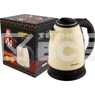 Чайник электрический Матрена MA-002 электрический (1,8 л) стальной бежевый